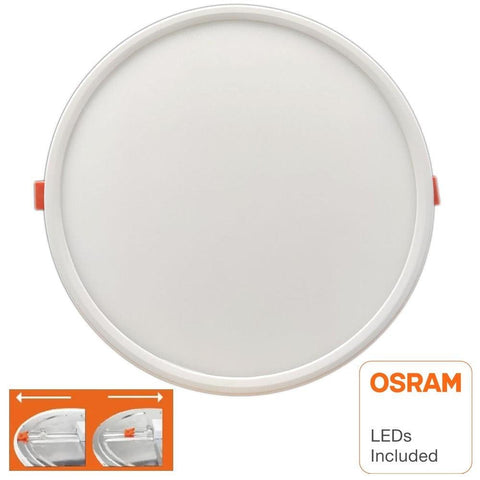Spot LED Slim rotund incastrabil 20W chip Osram, diametru montaj ajustabil - led-box.ro