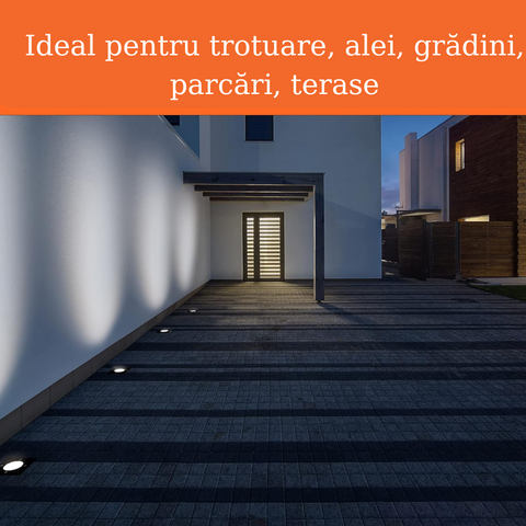 Spoturi patrate pentru terasa,gradina sau parcari, iluminat led soclu GU10, led-box.ro