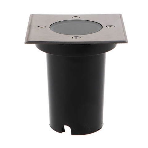 Spot GU10 patrat din otel rezistent la apa si impact, greutate suportata pana la 1500kg, led-box.ro