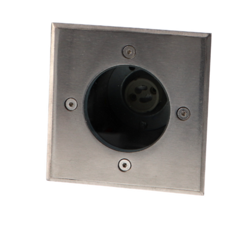Spot exterior patrat GU10, materiale rezistente la apa, led-box.ro