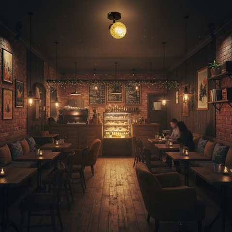 Detaliu iluminat interior prin structură ratan împletită manual