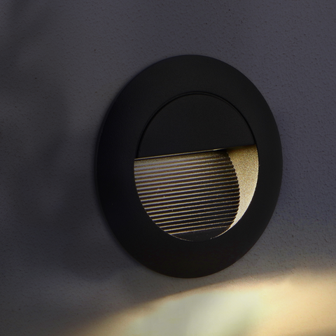 Spot incastrabil in perete, 3w lumina calda, led-box.ro