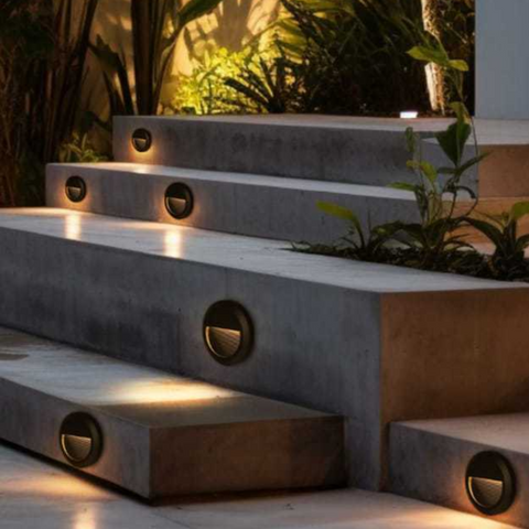 Spoturi incastrabile in trepte, lumina de orientare pe timp de noapte, led-box.ro