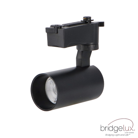 Spot Berna negru, led chip Bridgelux 12w pentru sina monofazica, led-box.ro
