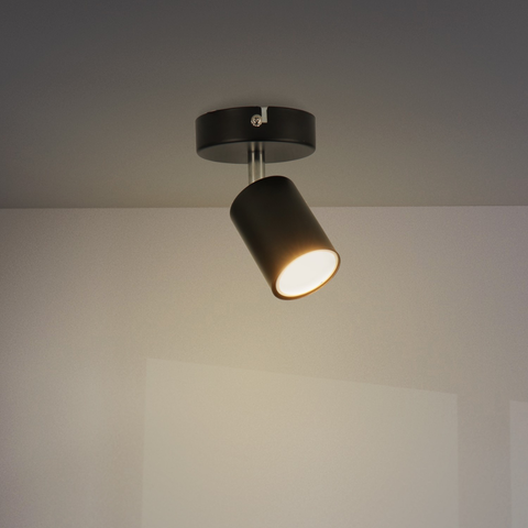 spot de tavan Black GU10 negru mat
aplică tavan industrială neagră
