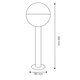 stalp decorativ gradina, stalp iluminat exterior, stalpi radina, iluminat exterior, stalpi moderni, stapi glob gradina, led-box.ro
