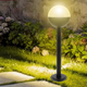 stalp decorativ gradina, stalp iluminat exterior 80cm, stalpi gradina, iluminat exterior, stalpi moderni, stapi glob gradina, led-box.ro