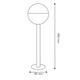 stalp decorativ gradina, stalp iluminat exterior 80cm, stalpi gradina, iluminat exterior, stalpi moderni, stapi glob gradina, led-box.ro