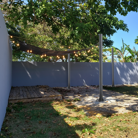 stalp demontabil pentru ghirlande luminoase