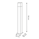 stalpi ornamentali, stalpi led gradina, iluminat peisagistic gradina, stalp 74cm, stalp led alei, stalpi iluminat exterior, led-box.ro