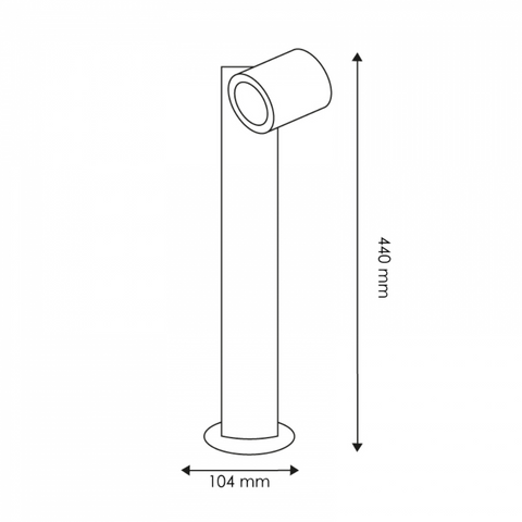 stalp iluminat exterior, stalp iluminat decorativ, iluminat peisagistic, stalpi led, stalpi gradina, stalpi GU10, iluminat terasa, stalpi alei, led-box.ro