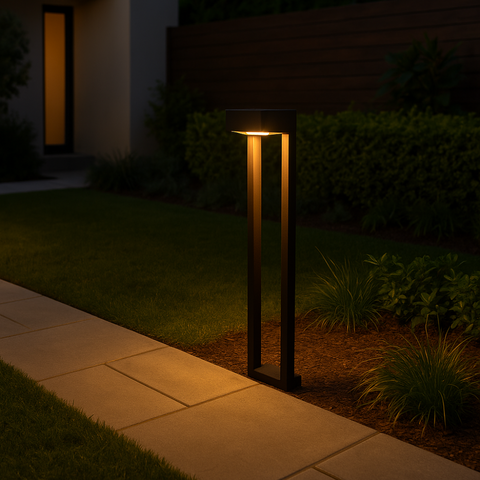 stalp led solar pentru iluminat alei gradina, led-box.ro