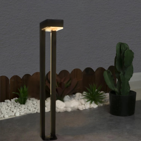 stalp din aluminiu cu incarcare solara pentru exterior, led-box.ro