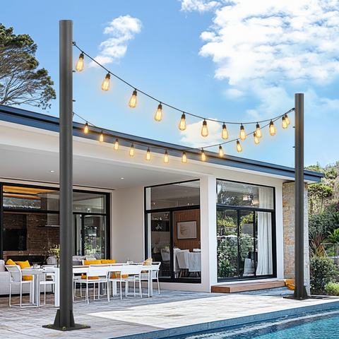 suport metalic exterior 3 metri pentru parasolare