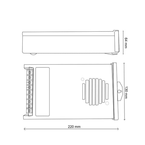 sursa alimentare 12v 1000w, sursa de alimentare aluminiu 12v, surse alimentare 1000w, sursa alimentare banda LED 12v, surse 12v 1000w, led-box.ro