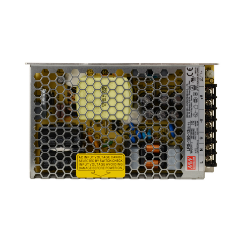 sursa de alimentare, sursa modulara, Mean Well, LRS-150-12, sisteme de supraveghere, iluminat LED, sursa tensiune Mean Well, sursa alimentare profesionala, sursa alimentare 150w, Sursa de alimentare 12V/12.5A, sursa alimentare ip67, sursa led profesionala, led-box.ro