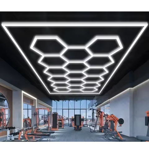 Tavan modern cu panou LED HoneyComb 600W și efect vizual spectaculos