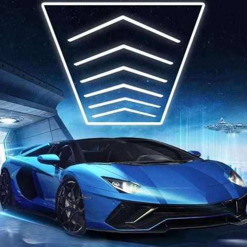 Tavan LED HoneyComb 384W iluminând o zonă comercială de mari dimensiuni

