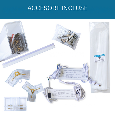 accesorii incluse tavan LED honeycomb RGB