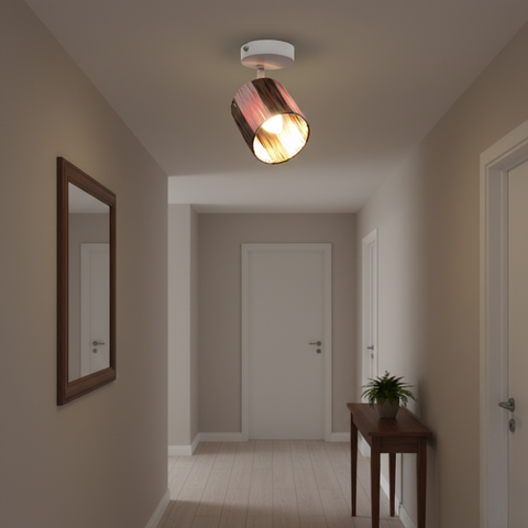 spot montat pe tavan cu soclu e14