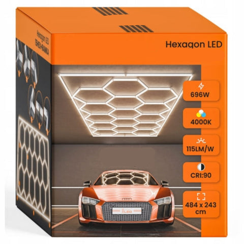 Tavan LED Honey Comb Hexagon 694W 15 hexagoen si rama