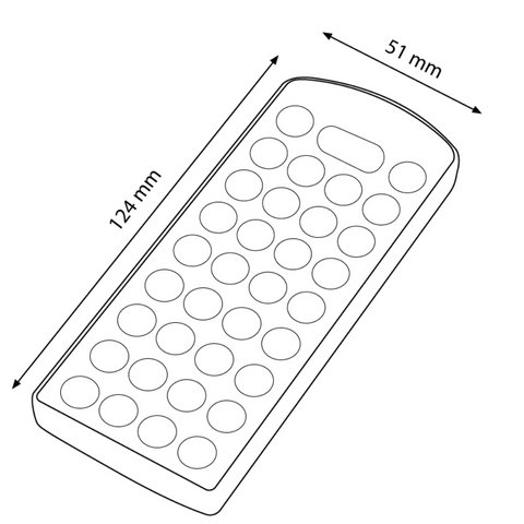 Dimensiune telecomanda 124x51mm, material policarbonat, led-box.ro