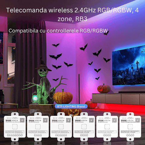Telecomanda wireless 2.4GHz RGBW RB3 SPERLL - led-box.ro