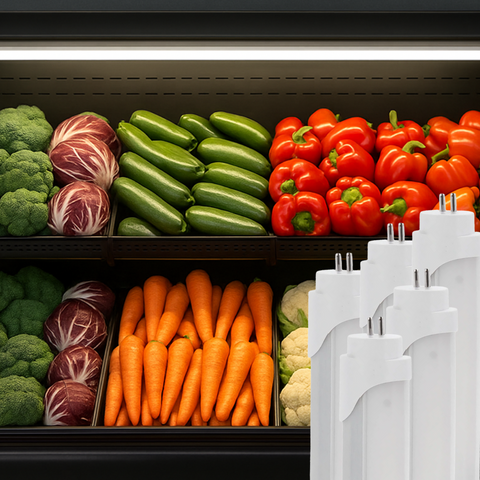 tub led 120cm pentru iluminarea rafturilor cu legume si fructe din supermarket, led-box.ro
