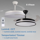 ventilator tavan, ventilator cu lustra CCT, lustra cu ventilator si telecomanda, corp iluminat cu ventilator, lustra led cu ventilator si telecomanda, ventilator tavan silentios, led-box.ro
