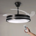 Ventilator de tavan cu lustra LED cct, control prin telecomanda, led-box.ro