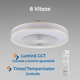 ventilator de tavan, ventilator cu lustra led rgbcct, lustra tavan cu ventilator, lustra led cu telecomanda, lustra cu ventilator si telecomanda, led-box.ro