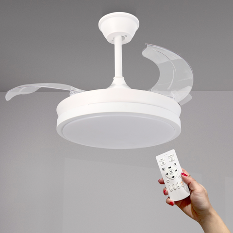 ventilator tavan, ventilator cu lustra CCT, lustra CCT cu ventilator si telecomanda, corp iluminat cu ventilator, lustra led Thor cu ventilator si telecomanda, ventilator tavan silentios, led-box.ro