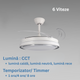 ventilator tavan, ventilator cu lustra CCT, lustra cu ventilator si telecomanda, corp iluminat cu ventilator, lustra led cu ventilator i telecomanda, ventilator tavan silentios, led-box.ro