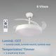 ventilator tavan, ventilator cu lustra CCT, lustra cu ventilator si telecomanda, corp iluminat cu ventilator, lustra led cu ventilator i telecomanda, ventilator tavan silentios, led-box.ro