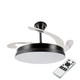 ventilator tavan cu lustra led , telecomanda inclusa, 6 viteze, lumina ajustabila, led-box.ro
