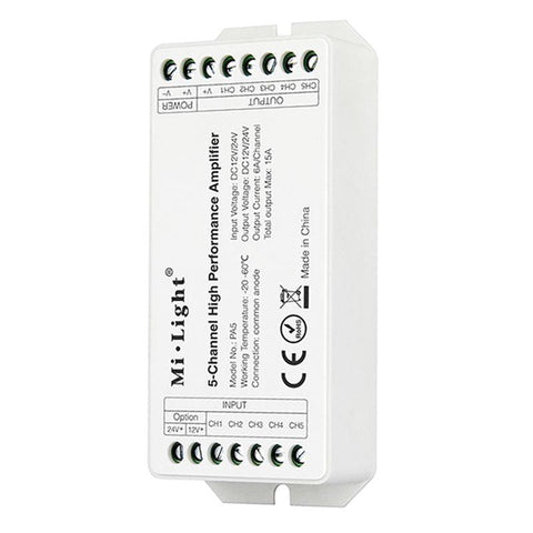 Amplificator semnal PA5, 12-24V 15A, Mi-Light-led-box.ro