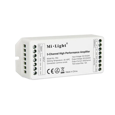 Amplificator semnal PA5, 12-24V 15A, Mi-Light-led-box.ro