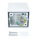 Aplica cubica de exterior Lida, GU10 IP44, carcasa din aluminiu, culoare alb - led-box.ro