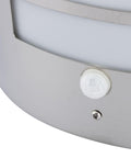 Aplica LED de exterior Lugo, cu senzor incorporat, 295x215 mm IP44, culoare argintiu - led-box.ro