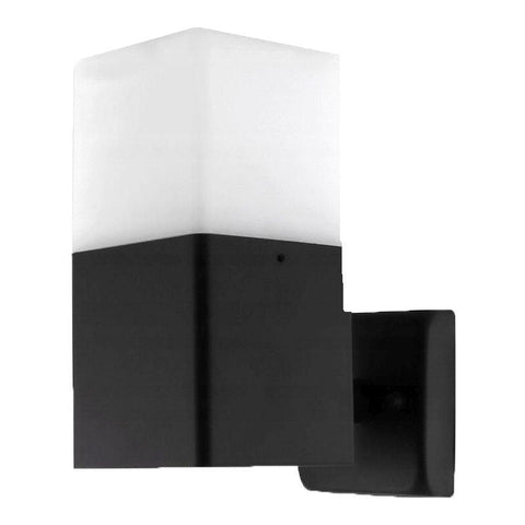 Aplica LED de perete Panama, 1xE27 IP44, carcasa aluminiu, negru - led-box.ro