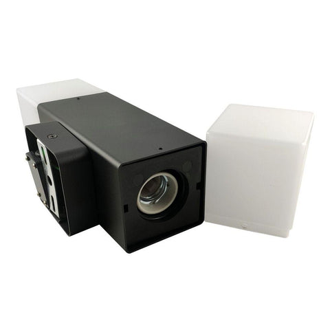 Aplica LED de perete Panama, 2xE27 IP44, carcasa aluminiu, negru - led-box.ro
