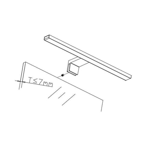 aplica led, aplica led baie, aplice baie, aplica oglinda baie, aplica cu leduri, model aplice baie, aplica led baie 8w, aplica baie lumina naturala, led-box.ro