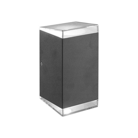 Aplica patrata Ralf, 14W IP54, carcasa din aluminiu, negru - led-box.ro