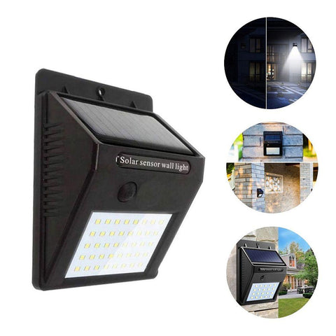 Aplica solara LED cu senzor incorporat, 3W IP65 6000K - led-box.ro