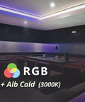Banda LED RGBW SMD 5050 60 LED/metru, IP20 RGB+Alb Cald-led-box.ro