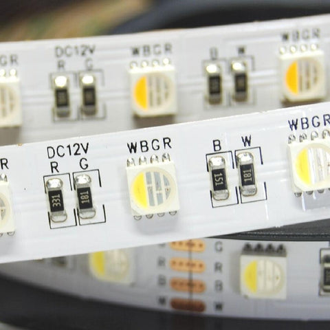Banda LED RGBW ultra 4 in 1, 12V 60LED/m IP20, alb rece-led-box.ro