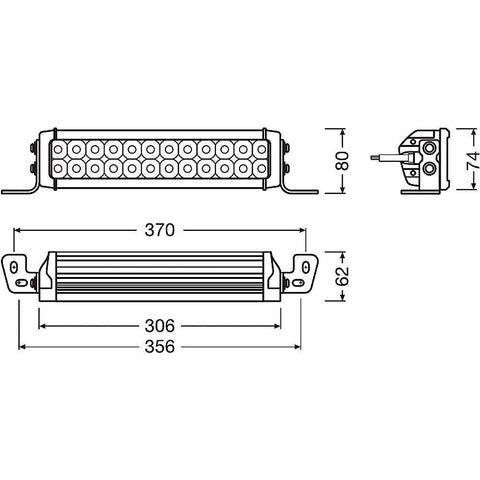 bara LED VX250-CB, LED bar Osram 30w, LED light bar, lumini LED bar, bare LED pentru mașini, bare luminoase LED, bara led Osram, led-box.ro