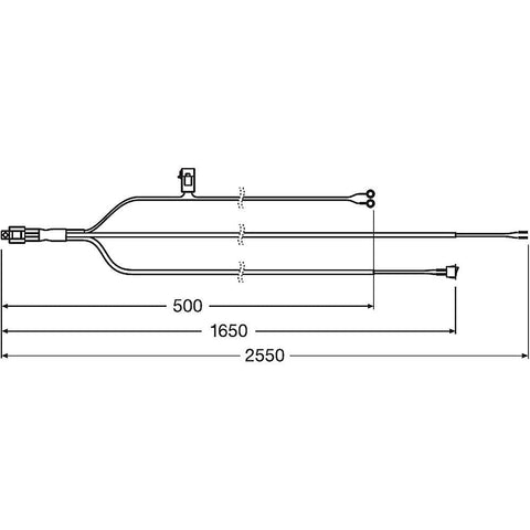 cablaj cu buton si releu, cablaj si releu Osram, kit cablaj si releu led bar, led-box.ro