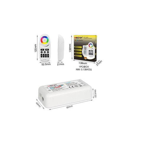 Controller cu telecomanda pentru banda RGB+W, o zona, FUT028 Mi-Light-led-box.ro