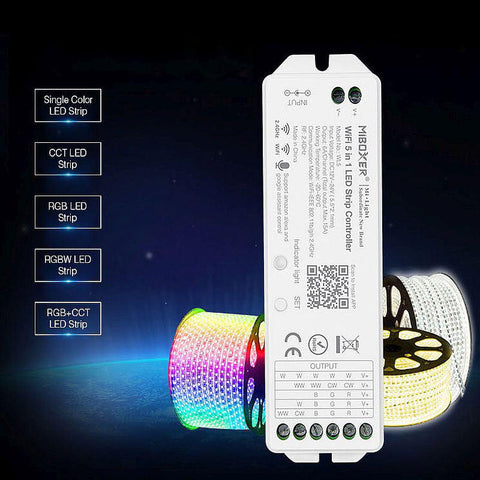 Controller Wi-Fi 5 in 1 RGBW+CC, WL5 Mi-Light-led-box.ro